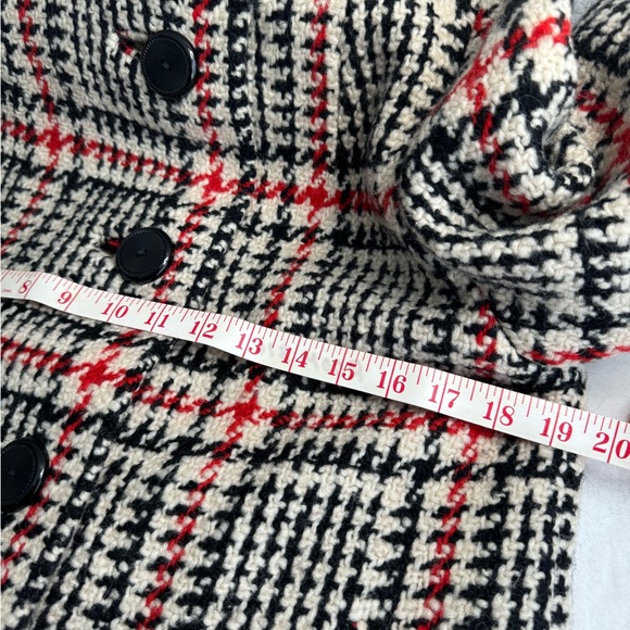 THAT YOUNG LEEDS LOOK Vtg 30’s-60s Houndstooth Wool Jacket Women Coat XS/S Scarf - Picture 13 of 16